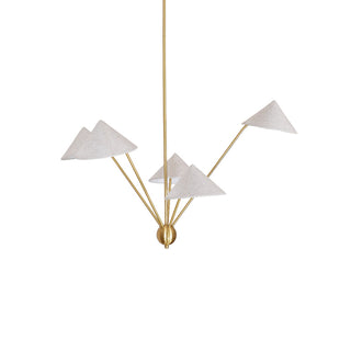 Geometric Harmony Sculptural Fabric Chandelier