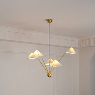 Geometric Harmony Sculptural Fabric Chandelier