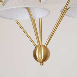 Geometric Harmony Sculptural Fabric Chandelier