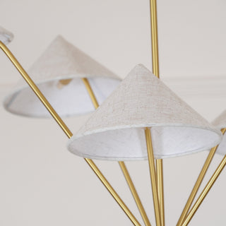 Geometric Harmony Sculptural Fabric Chandelier