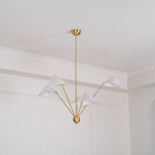 Geometric Harmony Sculptural Fabric Chandelier