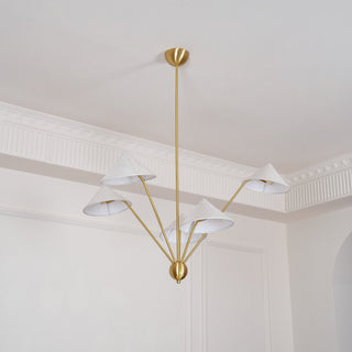 Geometric Harmony Sculptural Fabric Chandelier