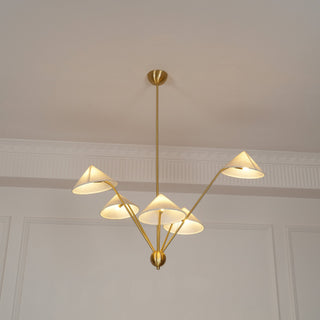 Geometric Harmony Sculptural Fabric Chandelier