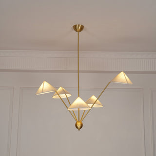 Geometric Harmony Sculptural Fabric Chandelier