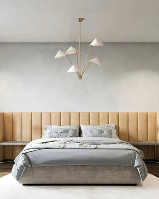 Geometric Harmony Sculptural Fabric Chandelier