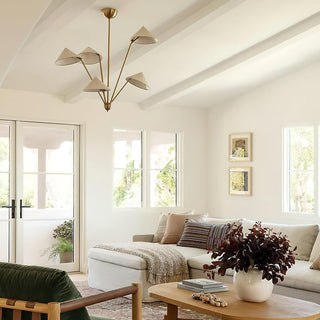Geometric Harmony Sculptural Fabric Chandelier