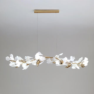 Ovyneth Postmodern Luxury Gingko Metal Ceramics Chandelier - Blowlighting