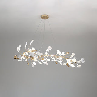 Ovyneth Postmodern Luxury Gingko Metal Ceramics Chandelier - Blowlighting