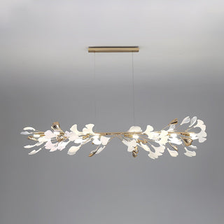 Ovyneth Postmodern Luxury Gingko Metal Ceramics Chandelier - Blowlighting