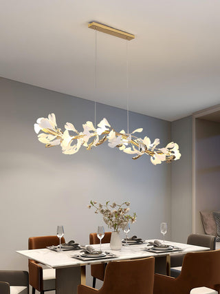 Ovyneth Postmodern Luxury Gingko Metal Ceramics Chandelier - Blowlighting