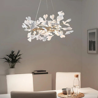 Gingko Floral Ceramics Chandelier