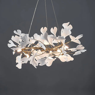 Gingko Floral Ceramics Chandelier
