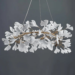 Gingko Floral Ceramics Chandelier
