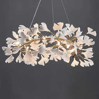 Gingko Floral Ceramics Chandelier