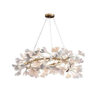 Gingko Floral Ceramics Chandelier