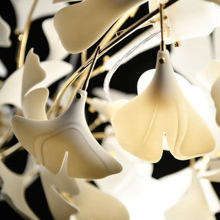 Gingko Floral Ceramics Chandelier