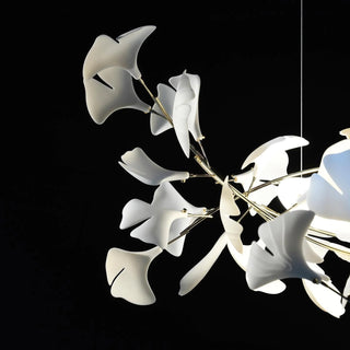 Gingko Floral Ceramics Chandelier
