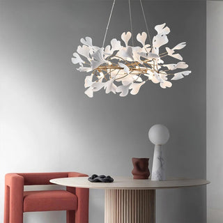 Gingko Floral Ceramics Chandelier