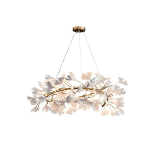 Gingko Floral Ceramics Chandelier