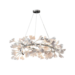 Gingko Floral Ceramics Chandelier