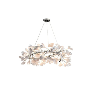 Gingko Floral Ceramics Chandelier