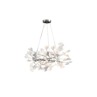 Gingko Floral Ceramics Chandelier