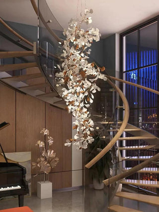 Ginkgo Natural Iron Chandelier
