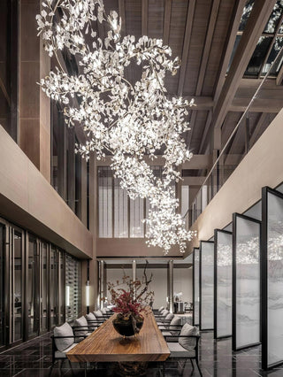 Ginkgo Natural Iron Chandelier