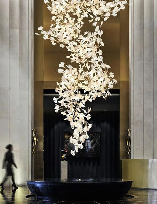 Ginkgo Natural Iron Chandelier