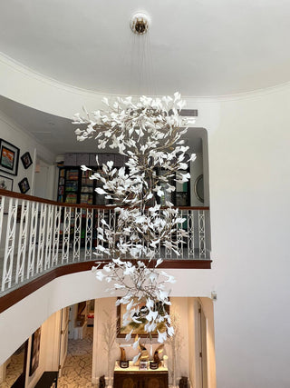 Ginkgo Natural Iron Chandelier