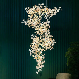Ginkgo Natural Iron Chandelier