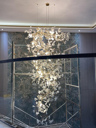 Ginkgo Natural Iron Chandelier