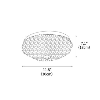 Gino Luxury Glass Ice Pattern Ceiling Light