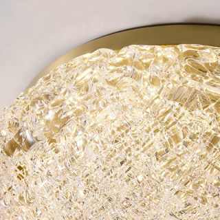 Gino Luxury Glass Ice Pattern Ceiling Light