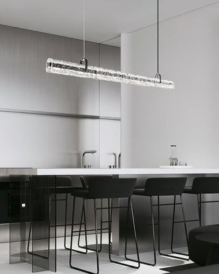 Glacial Modern Brass Chandelier