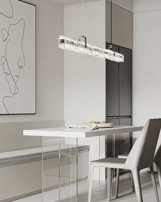 Glacial Modern Brass Chandelier