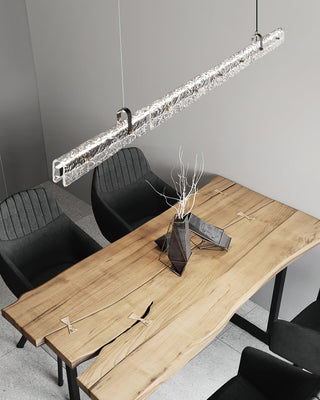 Glacial Modern Brass Chandelier