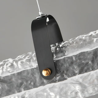 Glacial Modern Brass Chandelier