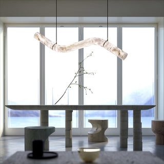 Glintar Modern Alabaster Pendant Light