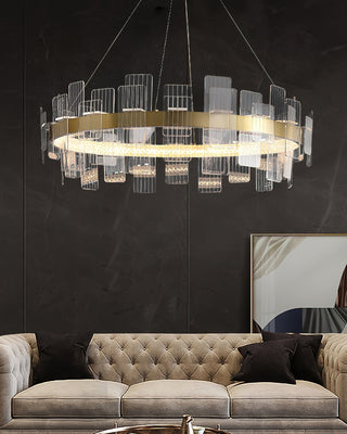 Lumina Ring Modern Tiered Chandelier