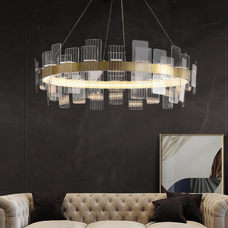 Lumina Ring Modern Tiered Chandelier