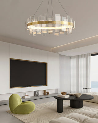 Lumina Ring Modern Tiered Chandelier