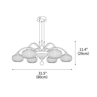 Golden Harvest Classic Metal Chandelier