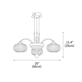 Golden Harvest Classic Metal Chandelier