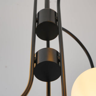 Gooseneck Contemporary Metal Chandelier