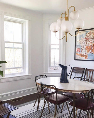 Gooseneck Contemporary Metal Chandelier