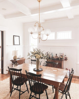 Gooseneck Contemporary Metal Chandelier