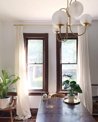 Gooseneck Contemporary Metal Chandelier