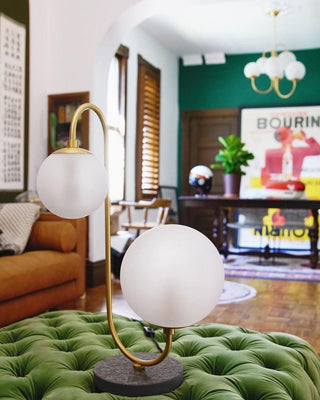 Gooseneck Contemporary Metal Chandelier