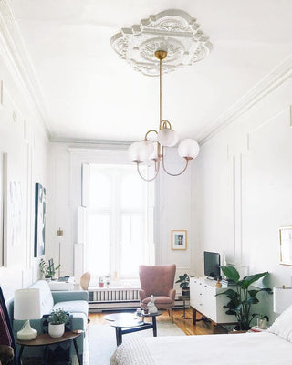 Gooseneck Contemporary Metal Chandelier